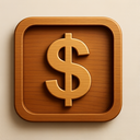 icon_politics_dollar_sign_wooden icon preview