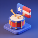 icon_politics_drum_3d_isometric icon preview