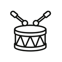 icon_politics_drum_minimal_outline icon preview