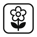 icon_politics_flower_monochrome icon preview