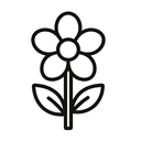 icon_politics_flower_outline icon preview