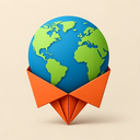 icon_politics_globe_origami icon preview