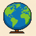 icon_politics_globe_pixel_art icon preview