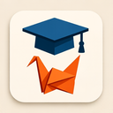icon_politics_graduation_cap_origami icon preview