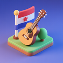icon_politics_guitar_3d_isometric icon preview