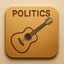 icon_politics_guitar_embossed icon preview