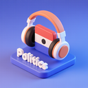 icon_politics_headphones_3d_isometric icon preview