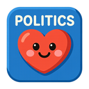 icon_politics_heart_cartoon icon preview