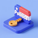 icon_politics_key_3d_isometric icon preview