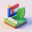 icon_politics_leaf_3d_isometric icon preview