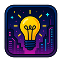 icon_politics_light_bulb_cyberpunk icon preview