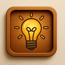 icon_politics_light_bulb_wooden icon preview