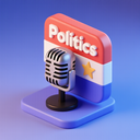 icon_politics_microphone_3d_isometric icon preview