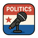 icon_politics_microphone_cartoon icon preview