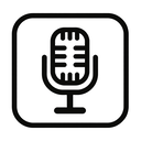 icon_politics_microphone_monochrome icon preview