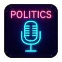 icon_politics_microphone_neon icon preview
