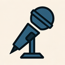 icon_politics_microphone_sharp_edges icon preview