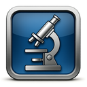 icon_politics_microscope_metallic icon preview