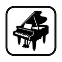 icon_politics_piano_monochrome icon preview