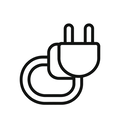 icon_politics_plug_minimal_outline icon preview