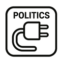 icon_politics_plug_monochrome icon preview