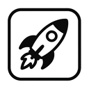 icon_politics_rocket_monochrome icon preview