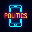 icon_politics_smartphone_neon icon preview