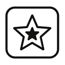 icon_politics_star_monochrome icon preview