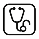 icon_politics_stethoscope_monochrome icon preview