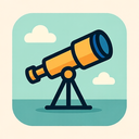 icon_politics_telescope_flat_pastel icon preview