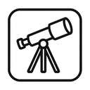 icon_politics_telescope_minimal_outline icon preview