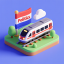 icon_politics_train_3d_isometric icon preview