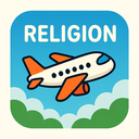 icon_religion_airplane_cartoon icon preview