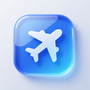 icon_religion_airplane_glassy icon preview