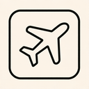 icon_religion_airplane_minimal_outline icon preview