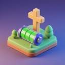 icon_religion_battery_3d_isometric icon preview