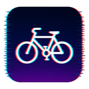 icon_religion_bicycle_digital_glitch icon preview