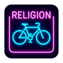 icon_religion_bicycle_neon icon preview