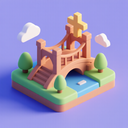 icon_religion_bridge_3d_isometric icon preview