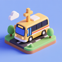 icon_religion_bus_3d_isometric icon preview