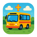 icon_religion_bus_cartoon icon preview