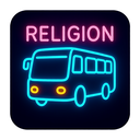 icon_religion_bus_neon icon preview
