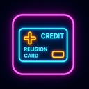 icon_religion_credit_card_neon icon preview