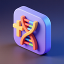 icon_religion_dna_strand_3d_isometric icon preview