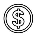 icon_religion_dollar_sign_outline icon preview