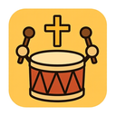icon_religion_drum_cartoon icon preview