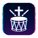 icon_religion_drum_digital_glitch icon preview