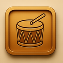 icon_religion_drum_embossed icon preview