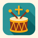 icon_religion_drum_flat_design icon preview