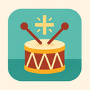 icon_religion_drum_flat_pastel icon preview